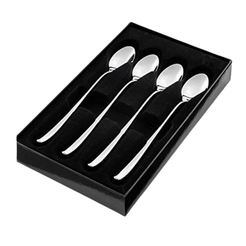 S.STEEL CUTLURY WITH BLACK BOX (POLISH) SET OF 4 PCS